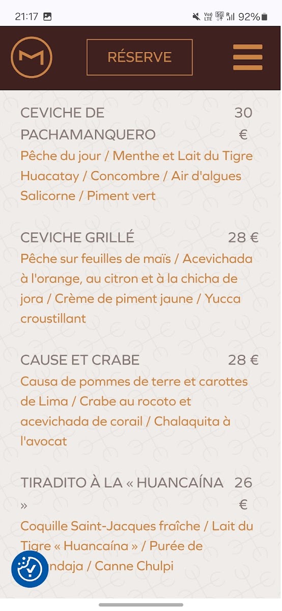 Menu - Maymanta | Barcelona photo 7